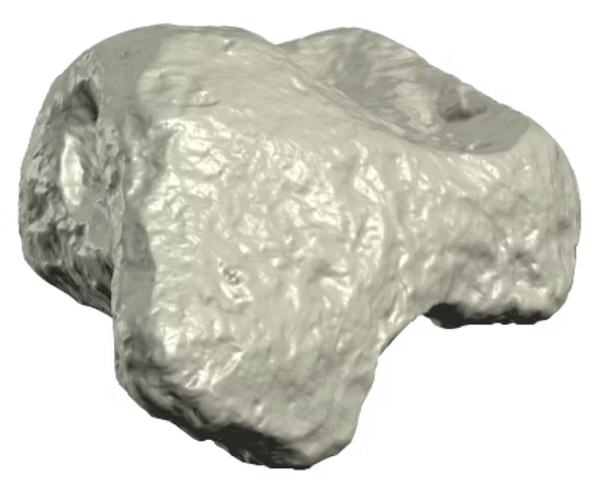 When the metallic body of the meteorite becomes a mantle